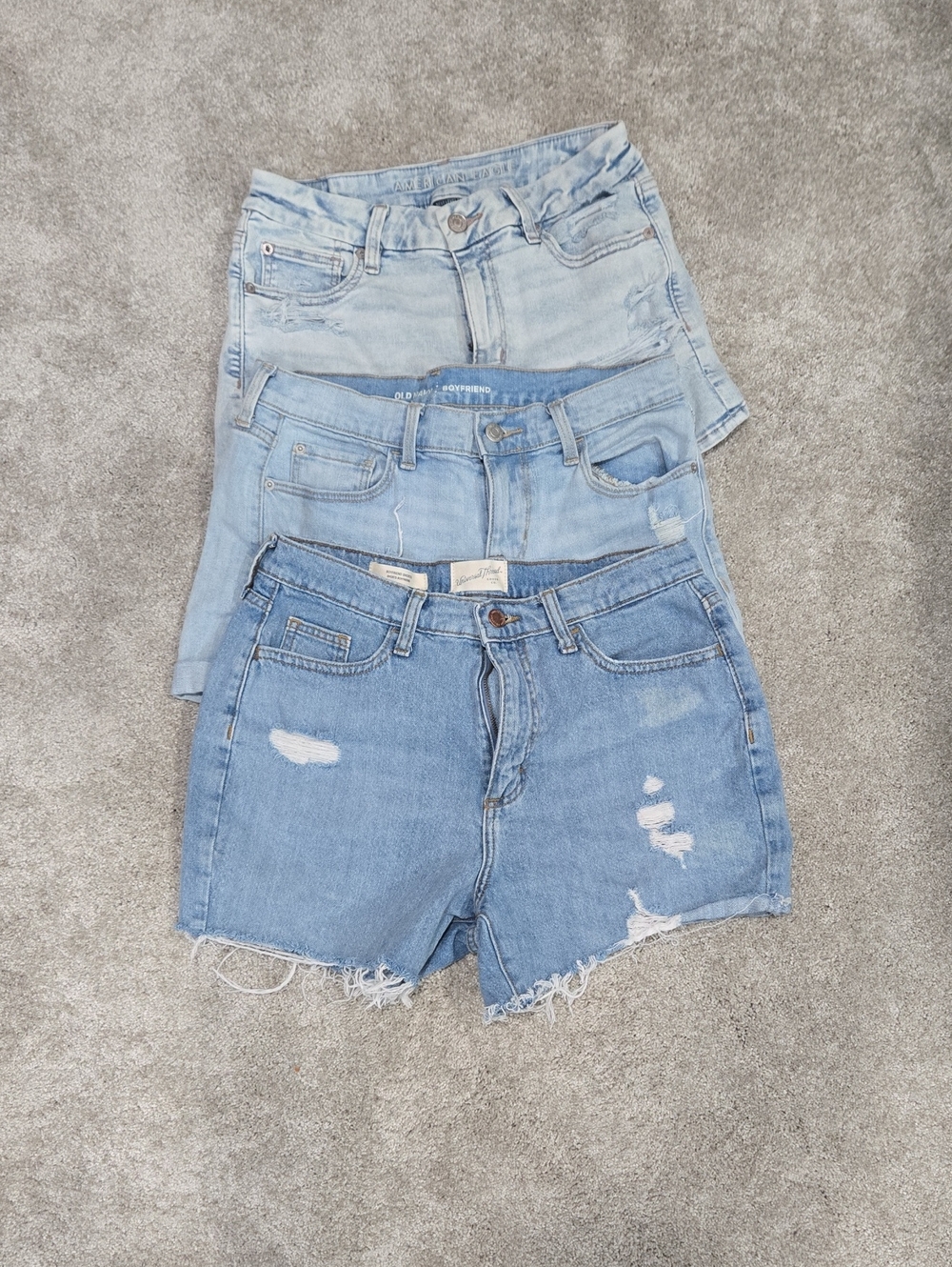 Universal Thread Light Blue Distressed Denim Shorts